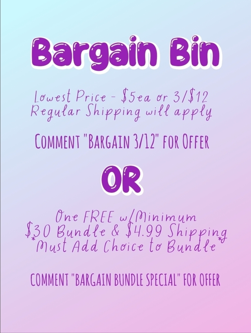 *BARGAIN BIN* PLZ READ ALL DESCRIPTIONS